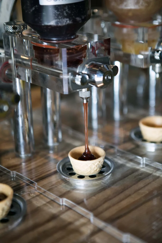 In the image the jam dispensers